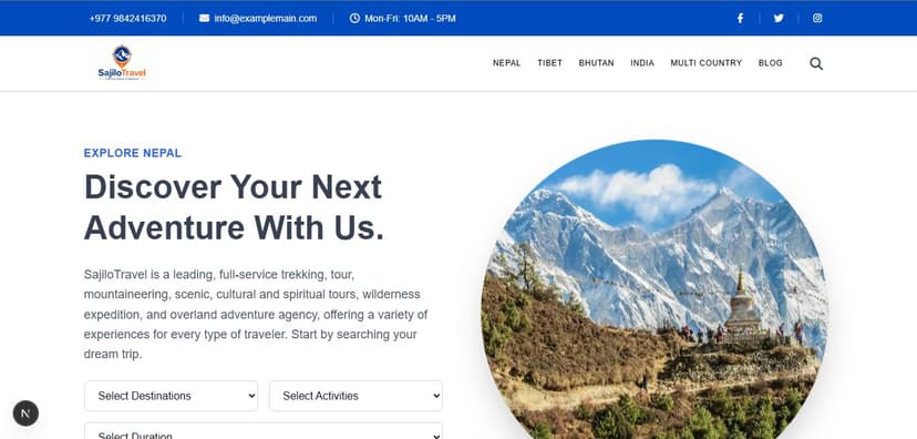 SajiloTravel – Nepal Tours & Travel